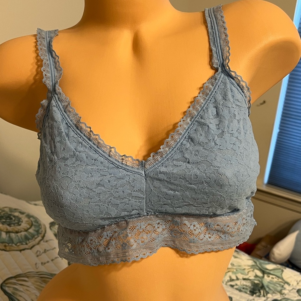 Gap Lace Bralette in Sky Blue